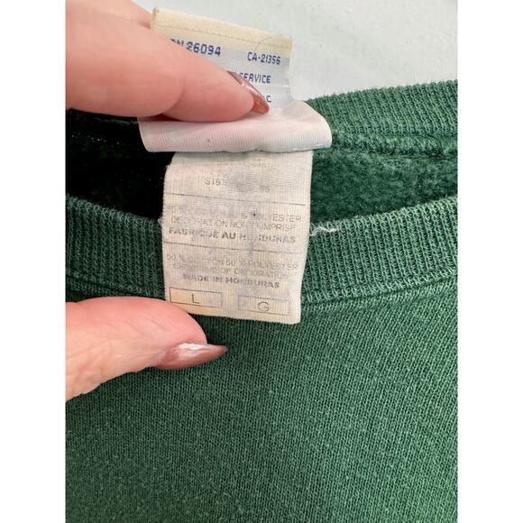 Awesome Vintage 90's Dark Green Champion Crewneck - Picture 7 of 11